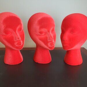Various colours Display Heads : Flocked/Velour Foam